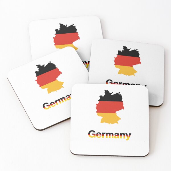 Item preview, Germany Map Silhouette in German Flag Colors designed and sold by Crevadstore .