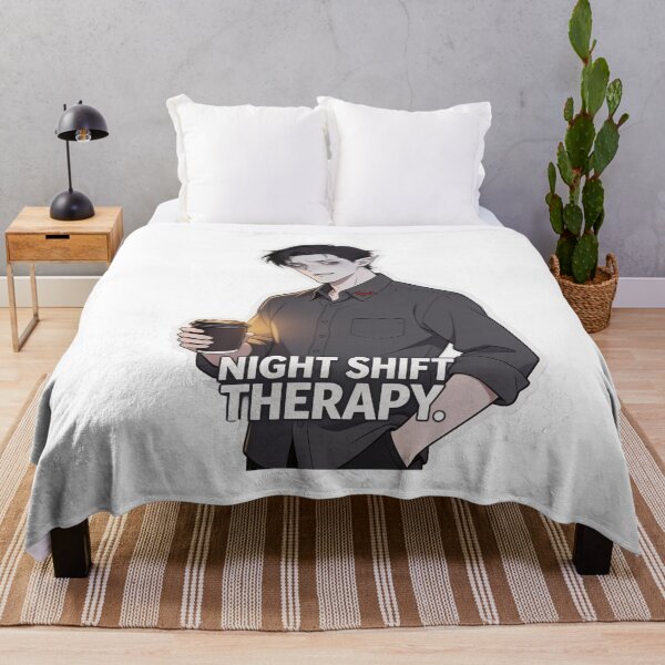 Item preview, Night Shift Therapy – Dracula with Burnout and Coffee designed and sold by Panda LuL Art.
