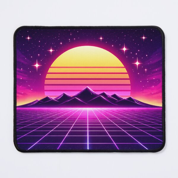 Item preview, Neon Retro Sunset Synthwave Horizon Minimal Aesthetic Design designed and sold by Sadia Jannat.