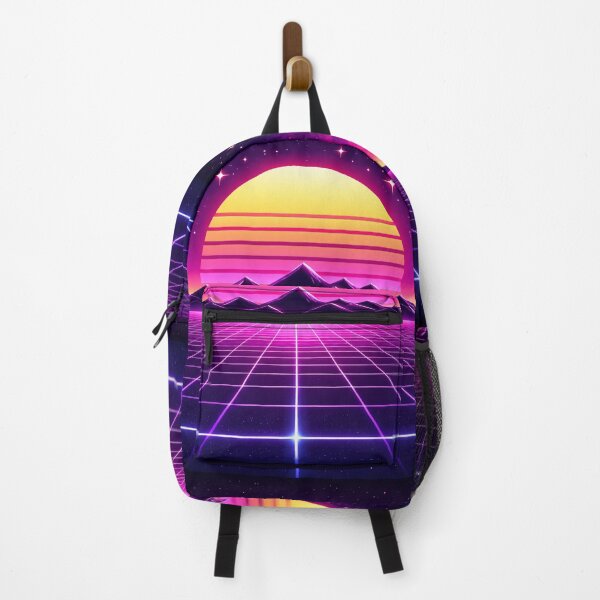Item preview, Neon Retro Sunset Synthwave Horizon Minimal Aesthetic Design designed and sold by Sadia Jannat.