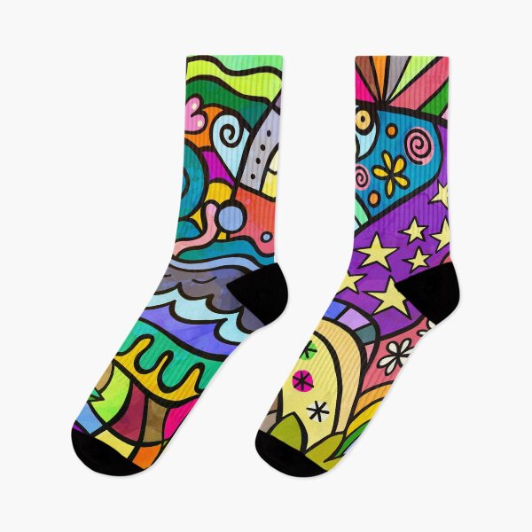Item preview, Doodle Wonderland Cartoon Wacky Landscape  designed and sold by Prawny.