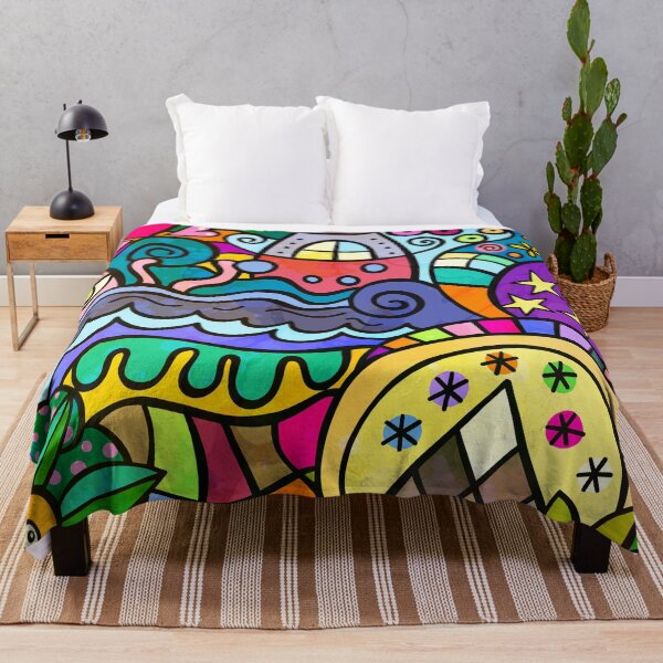 Item preview, Doodle Wonderland Cartoon Wacky Landscape designed and sold by Prawny.