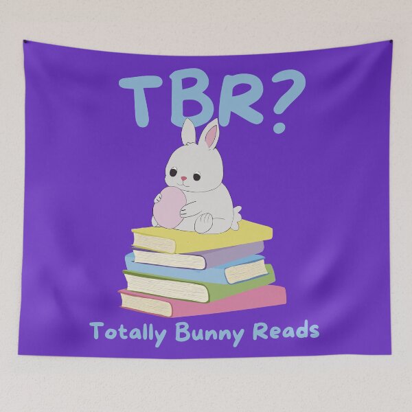 Item preview, TBR? Totally Bunny Reads } Bookish Easter designed and sold by bookstackdream.