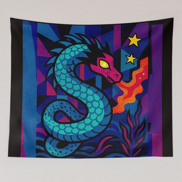Item preview, Boitatá – The Fiery Serpent of the Depths – Brazilian Mythology #6 designed and sold by Helios Be. Lavsh.