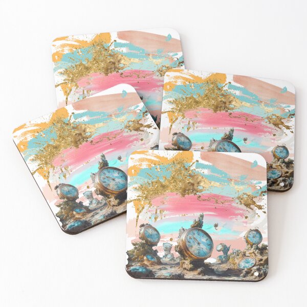 Item preview, The World Where Time Floats – Surreal Dreamscape with Floating Clocks. designed and sold by ChenEngEng.
