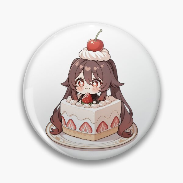 Artikelvorschau, Niedliches Chibi-Erdbeerkuchenmädchen – Kawaii-Dessert-Anime-Charakter entworfen und verkauft von Dyan4.