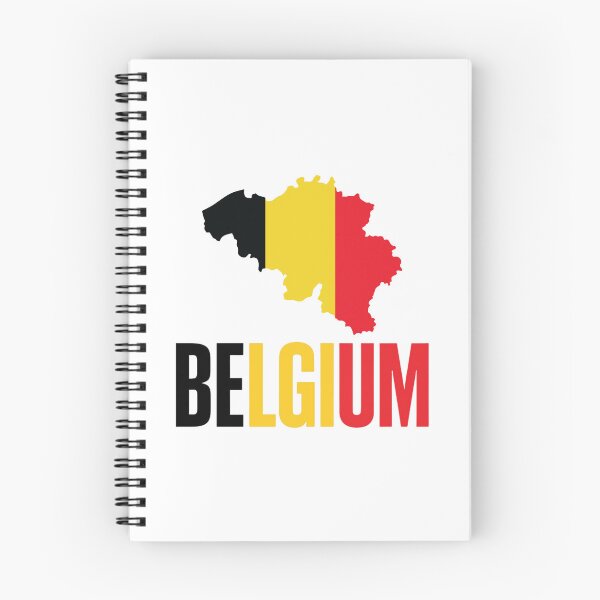 Item preview, Belgium Map Silhouette in Belgian Flag Colors designed and sold by Crevadstore .
