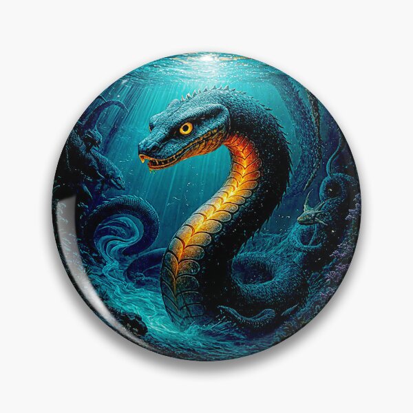 Item preview, Boitatá – The Fiery Serpent of the Depths – Brazilian Mythology #7 designed and sold by Helios Be. Lavsh.