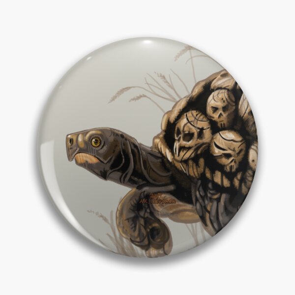 Item preview, Skull Turtle, handpainted painting  designed and sold by AK-Hevonen.