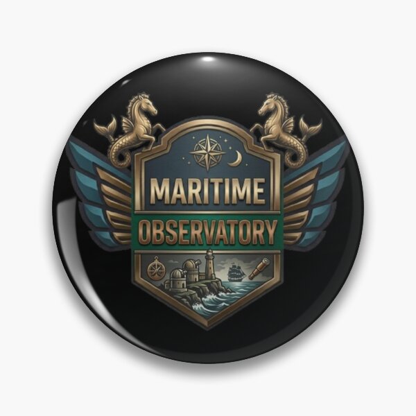 Item preview, Maritime Observatory – Nautical Cosmic Emblem Design designed and sold by Dogandesighn.