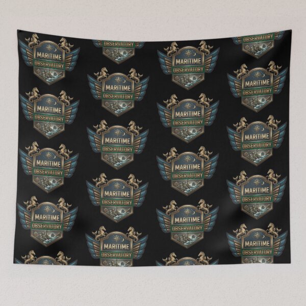 Item preview, Maritime Observatory – Nautical Cosmic Emblem Design designed and sold by Dogandesighn.