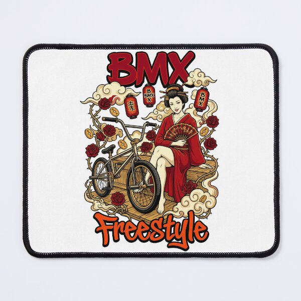 Item preview, Urban Japanese Geisha Sitting with BMX Bike Street Style Art designed and sold by Tong4130.