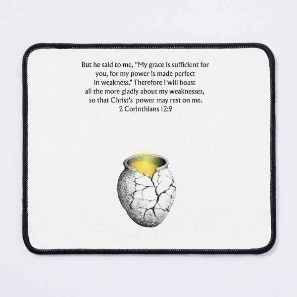 Item preview, 2 Corinthians 12:9 Bible Verse Art – Inspirational Christian Scripture – God’s Grace and Strength designed and sold by QuietBibleLines.