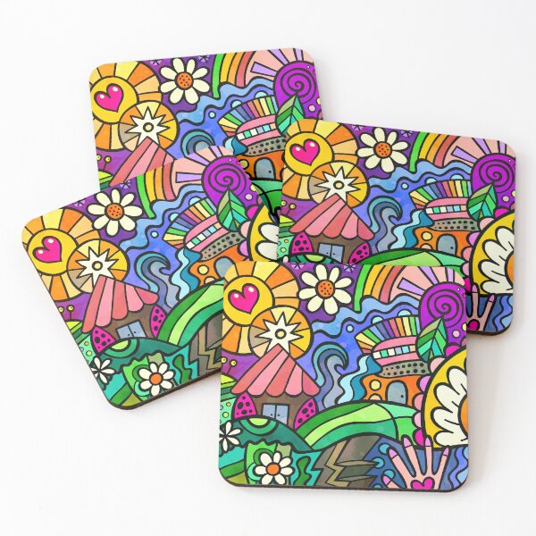 Item preview, Doodle Wonderland Cute Cartoon Landscape  designed and sold by Prawny.