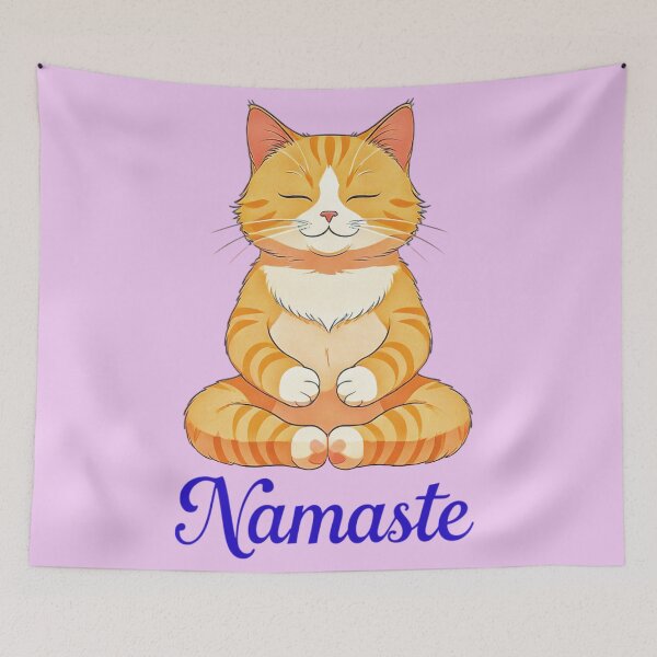 Item preview, Cool Cat Namaste Design 5 designed and sold by DigitalandPhoto.