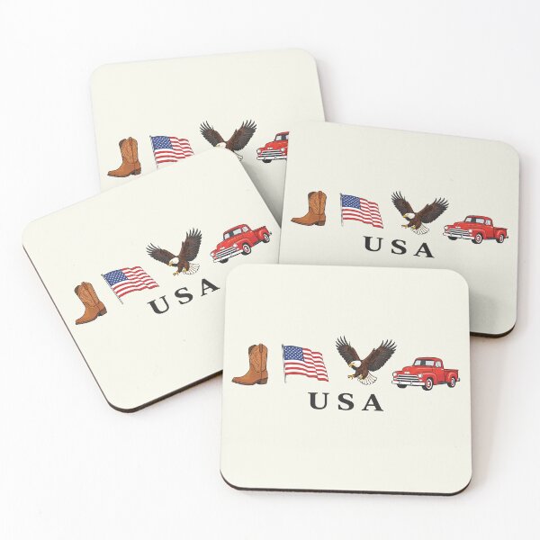 Item preview, USA Icons, America 4th of July - Country, Western, Cowboy, Eagle 2 designed and sold by NicowrmSArt.