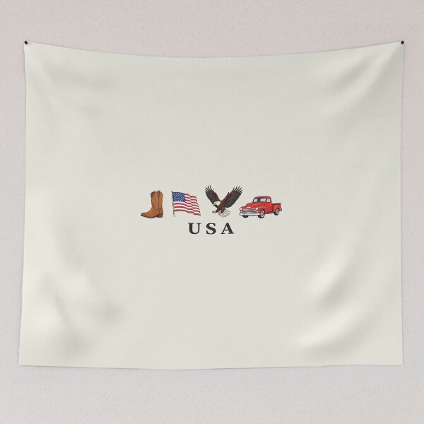 Item preview, USA Icons, America 4th of July - Country, Western, Cowboy, Eagle 2 designed and sold by NicowrmSArt.