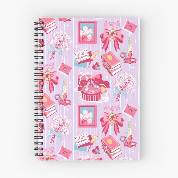 Item preview, Romantic Regency Aesthetic Pattern  (Pink, Yellow, baby blue and purple colours) | Vintage Books, Bows and Royal Accessories Collage designed and sold by MinimalAnGo.
