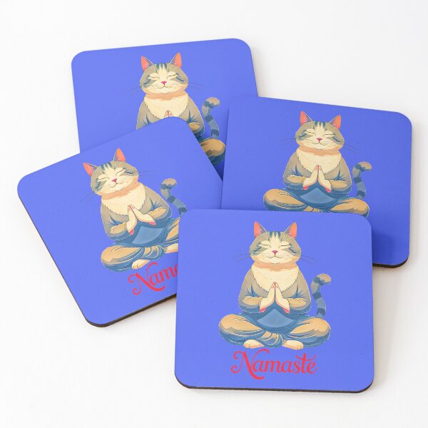 Item preview, Cool Cat Namaste Design 4 designed and sold by DigitalandPhoto.