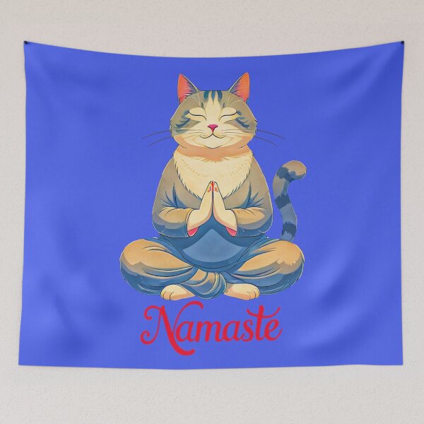 Item preview, Cool Cat Namaste Design 4 designed and sold by DigitalandPhoto.