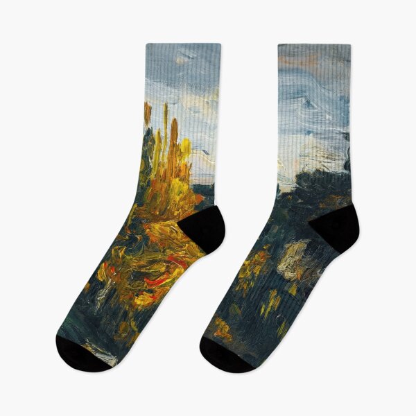 Item preview, Paysage by Paul Cézanne: Autumn Woodland Landscape Fine Art Poster designed and sold by artofuniverse.