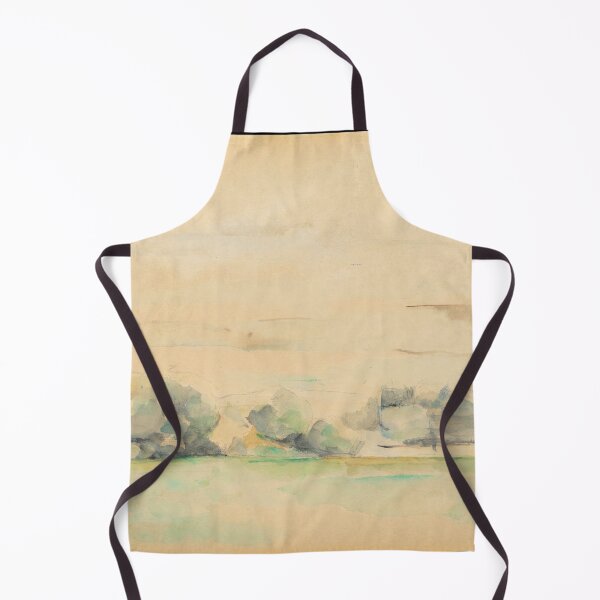 Item preview, Paysage Au Bord De Leau by Paul Cézanne: Minimal Misty Landscape Poster designed and sold by artofuniverse.