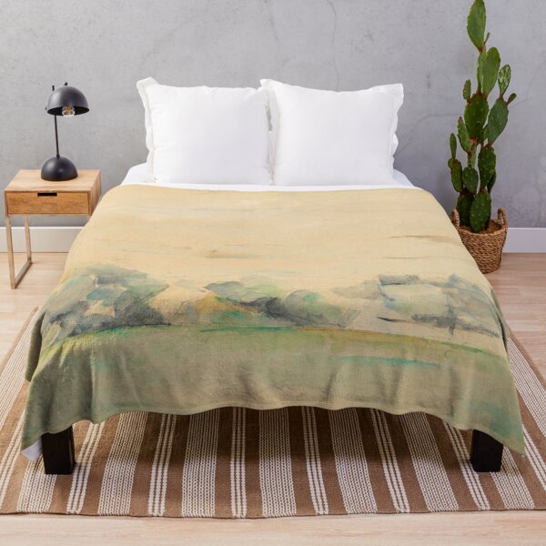 Item preview, Paysage Au Bord De Leau by Paul Cézanne: Minimal Misty Landscape Poster designed and sold by artofuniverse.