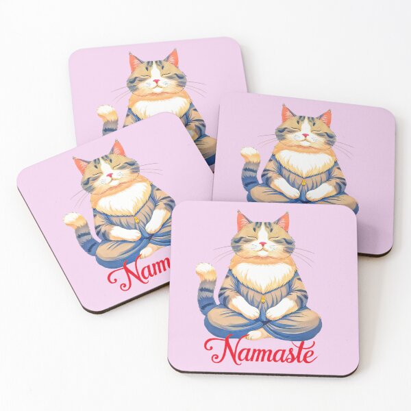 Item preview, Cool Cat Namaste Design 2 designed and sold by DigitalandPhoto.