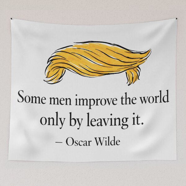 Item preview, Anti Trump Some Men Improve The World Only By Leaving It  designed and sold by HowToCanadian.