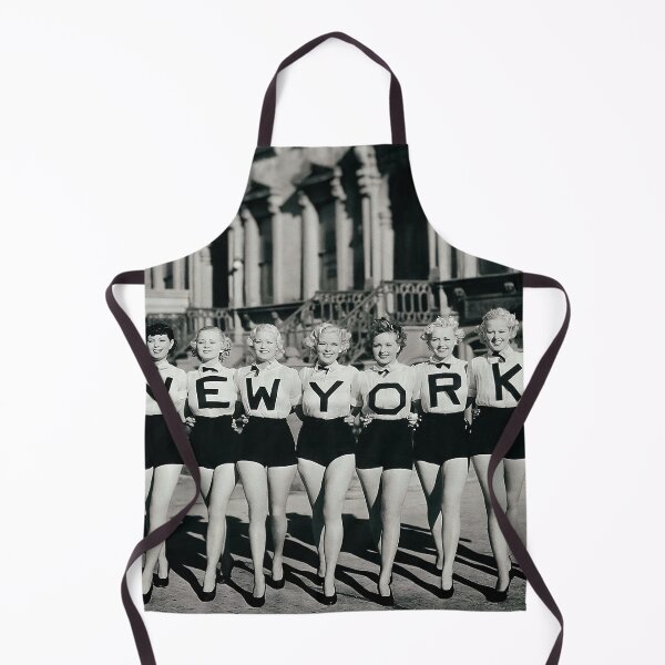 Item preview, 1930 New York City Dancers vintage funny girl power black and white photograph poster print designed and sold by Astrid Arkhangelsky.