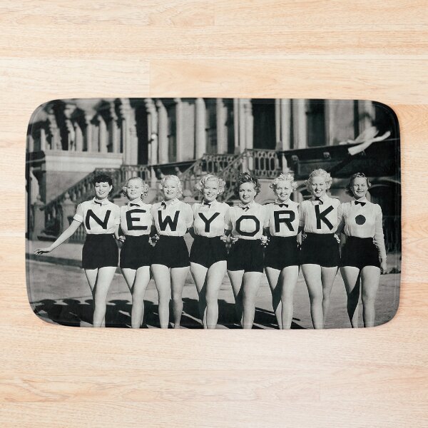 Item preview, 1930 New York City Dancers vintage funny girl power black and white photograph poster print designed and sold by Astrid Arkhangelsky.
