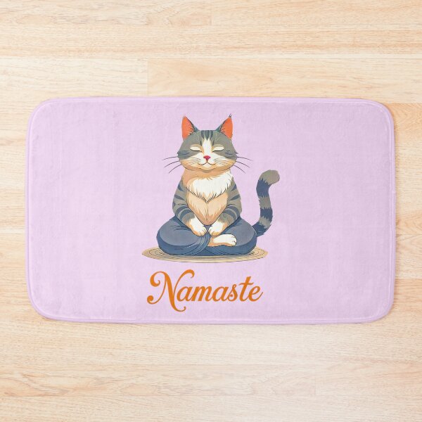 Item preview, Cool Cat Namaste Design 1 designed and sold by DigitalandPhoto.