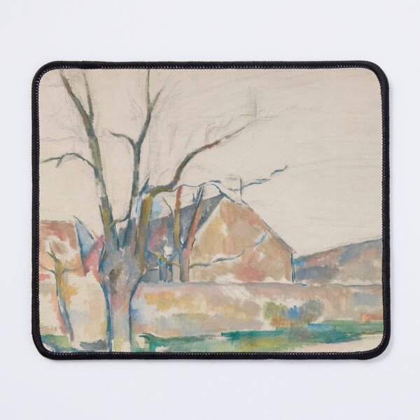 Item preview, Paysage Dhiver by Paul Cézanne: Minimal Winter Landscape Poster designed and sold by artofuniverse.