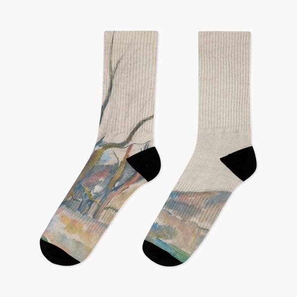 Item preview, Paysage Dhiver by Paul Cézanne: Minimal Winter Landscape Poster designed and sold by artofuniverse.