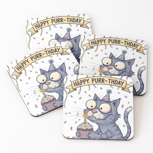 Item preview, Birthday Cat | Whimsical and Adorable Celebration-Inspired Graphic designed and sold by Tw1nsAIArt.