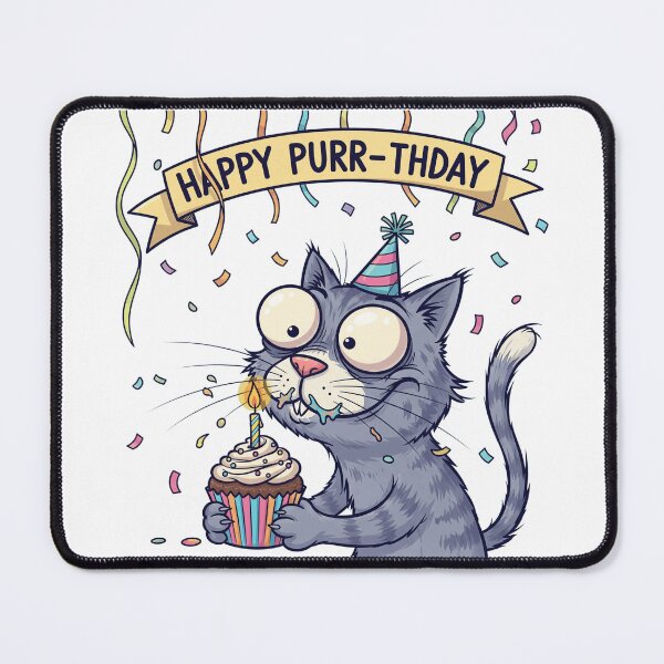 Item preview, Birthday Cat | Whimsical and Adorable Celebration-Inspired Graphic designed and sold by Tw1nsAIArt.