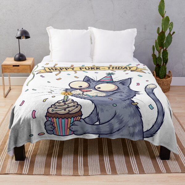 Item preview, Birthday Cat | Whimsical and Adorable Celebration-Inspired Graphic designed and sold by Tw1nsAIArt.