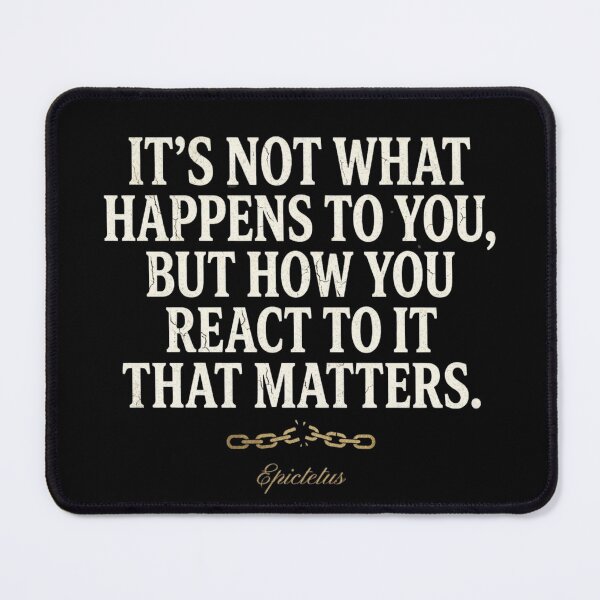 Item preview, Epictetus Stoic Quote — It's Not What Happens To You — Philosophy Gift for Men designed and sold by Raven Studios.
