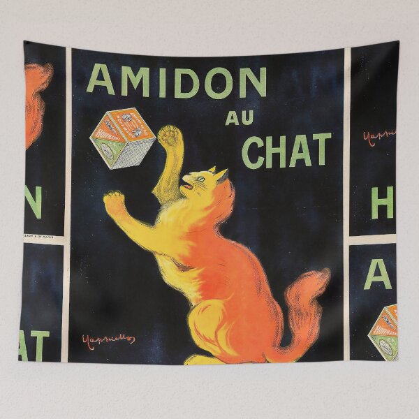 Item preview, Leonetto Cappiello: Amidon au Chat (1899) - Vintage Orange Cat Poster designed and sold by stevepmp.