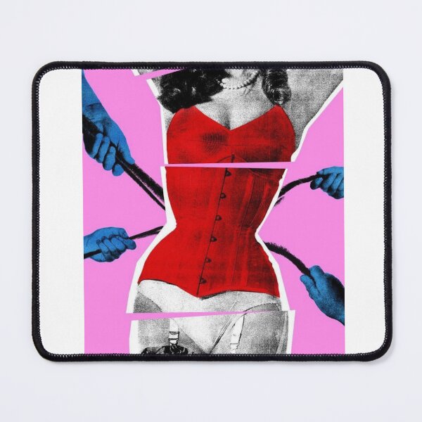 Item preview, Red Corset Tension // Retro Punk Collage designed and sold by Artistic Vibes Art.