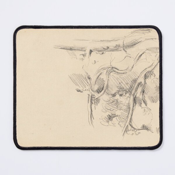 Item preview, Pine Tree by Paul Cézanne: Minimalist Post Impressionist Drawing Study designed and sold by artofuniverse.