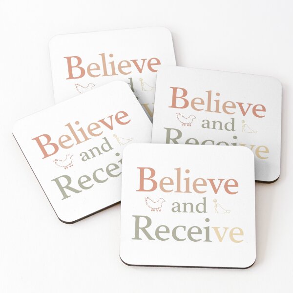Item preview, Believe and Receive Faith Inspiration designed and sold by Sunniz.