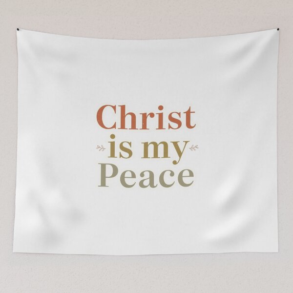Item preview, Christ Is My Peace Typography Print designed and sold by Sunniz.