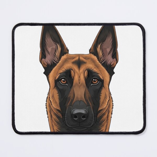 Item preview, Belgian Malinois Shepherd – Realistic and Modern Canine Illustration designed and sold by saphira-art.