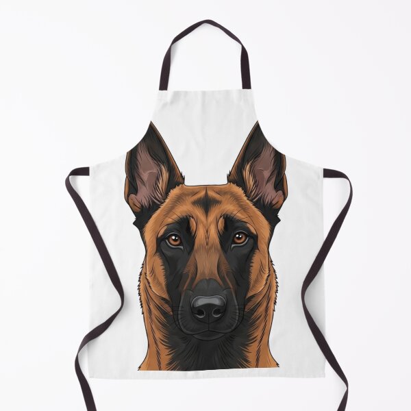 Item preview, Belgian Malinois Shepherd – Realistic and Modern Canine Illustration designed and sold by saphira-art.