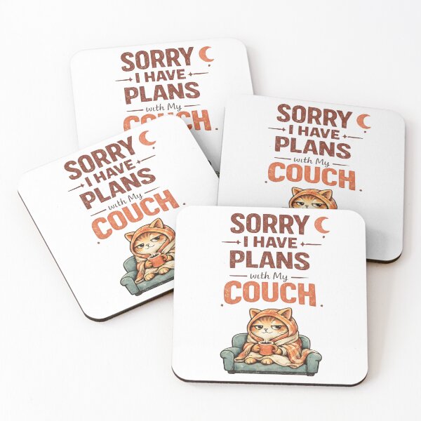 Item preview, Sorry I Have Plans With My Couch Funny Introvert Humor designed and sold by Stikaro.