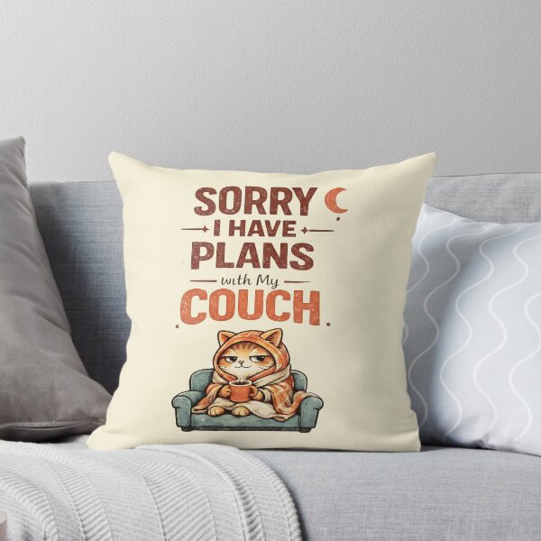 Item preview, Sorry I Have Plans With My Couch Funny Introvert Humor designed and sold by Stikaro.