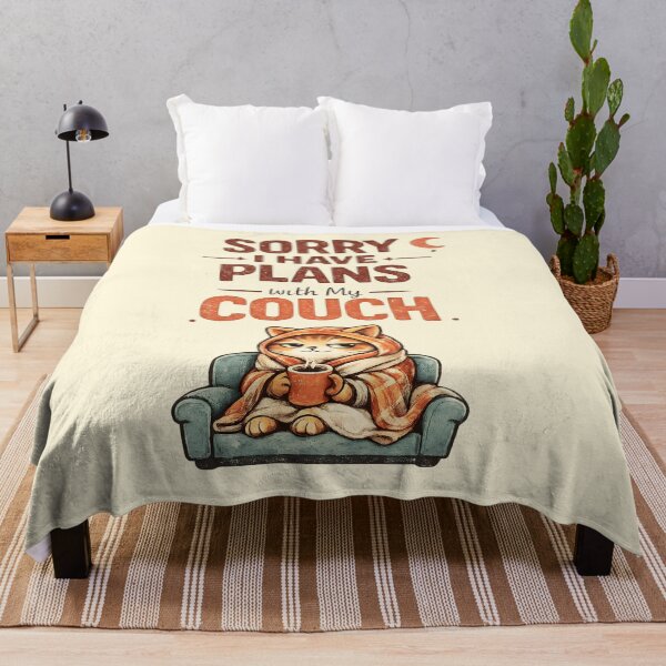 Item preview, Sorry I Have Plans With My Couch Funny Introvert Humor designed and sold by Stikaro.