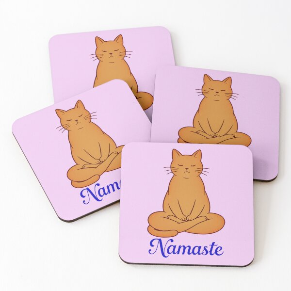 Item preview, Cool Cat Namaste Design 6 designed and sold by DigitalandPhoto.