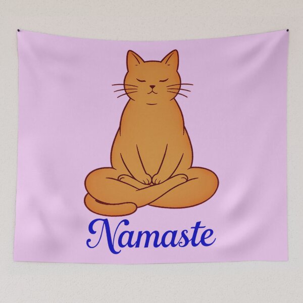 Item preview, Cool Cat Namaste Design 6 designed and sold by DigitalandPhoto.